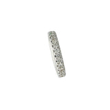 18 Karat White Gold eternity band With 20 Diamonds
