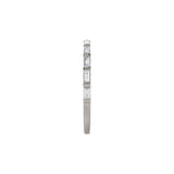 14 karat white gold band with baguette diamonds