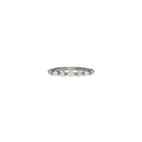 14 karat white gold marquise and round diamond band