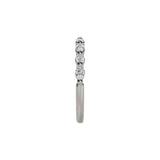 14 karat white gold marquise and round diamond band