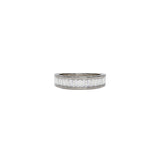 14 karat white gold diamond baguette channel band