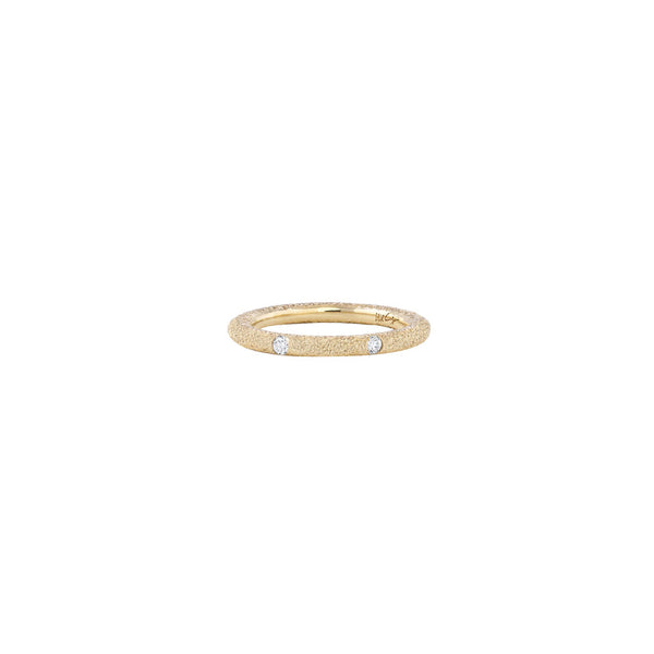 14 Karat Yellow Gold "Maude" Round Band with Diamonds