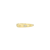 18 Karat Yellow Gold Supernova Diamond Stacking Ring