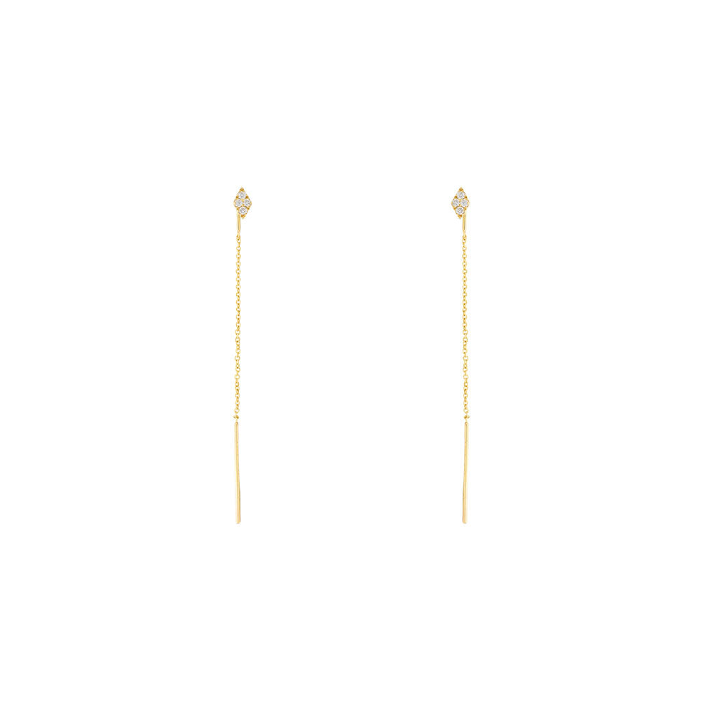 14 Karat Yellow Gold Threader Earrings