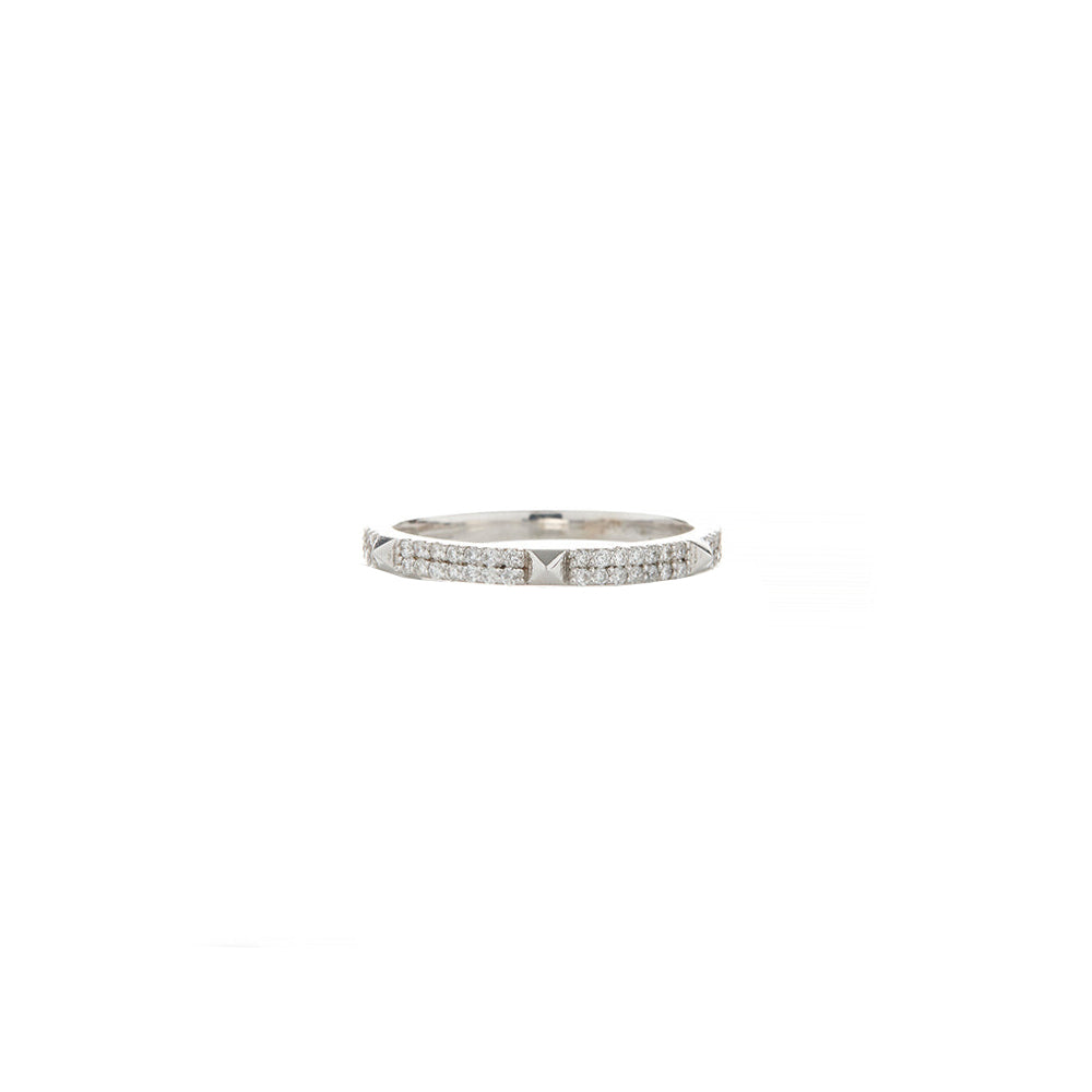 14 Karat White Gold Diamond Ring