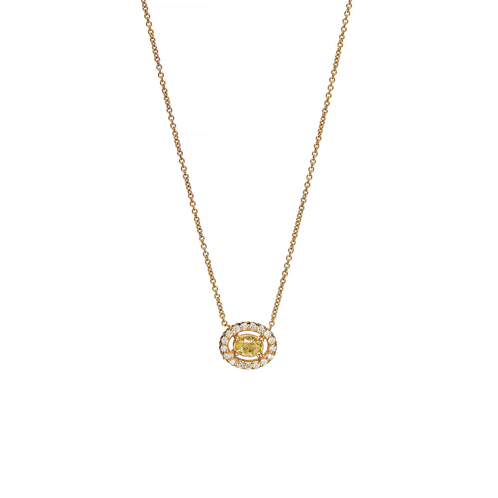 Gold Fancy Diamond Necklace - Sofia Jewelry