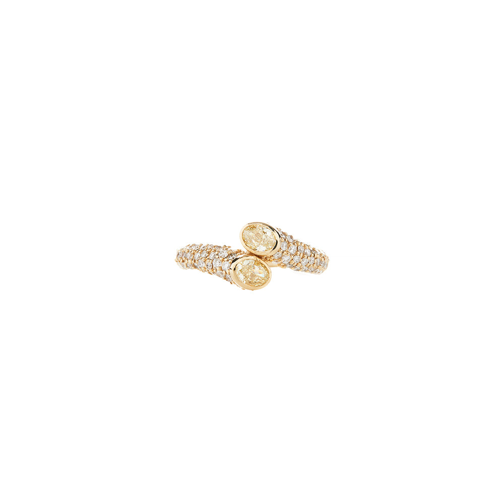 14 Karat Yellow Gold Fancy Yellow Diamond Ring