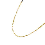 Sterling Silver Black Rhodium and Yellow Gold Two Tone ALEX Chain
