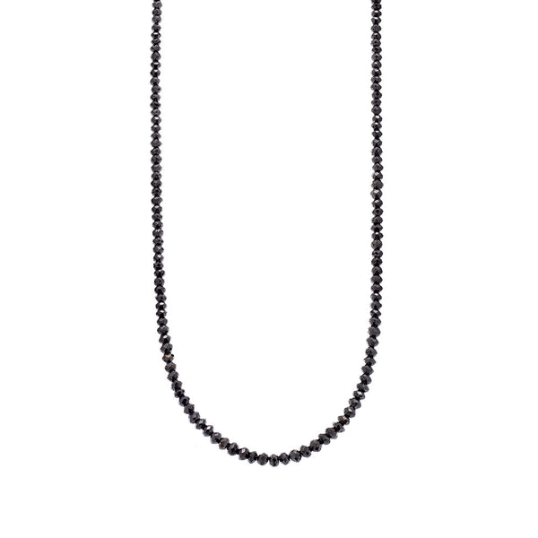 Natural Black Diamond Beaded necklace