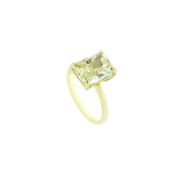 18 Karat Yellow Gold Ring with GIA Fancy Yellow Diamond Radiant