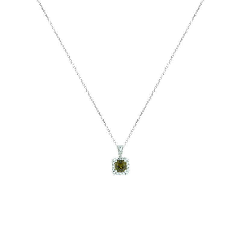 14 Karat White Gold pendant with Alexandrite and diamonds
