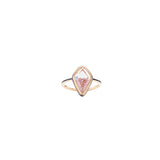 18 Karat Yellow Gold Pink Sapphire Shaker Ring