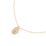 18 Karat Yellow Gold Diamond Pear Festival Necklace