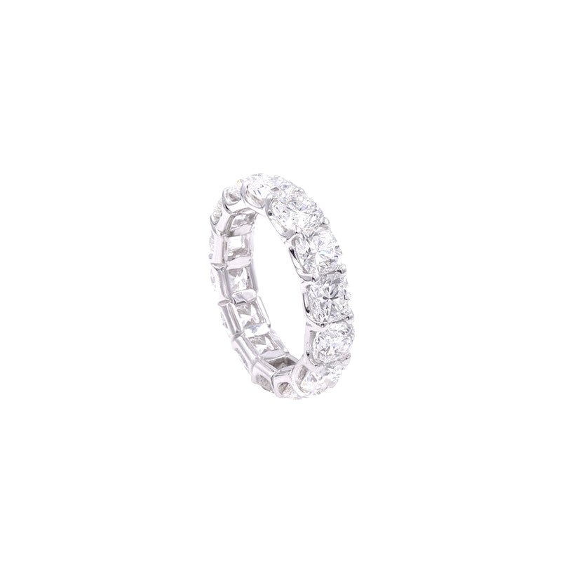 18 Karat White Gold Diamond Eternity Band