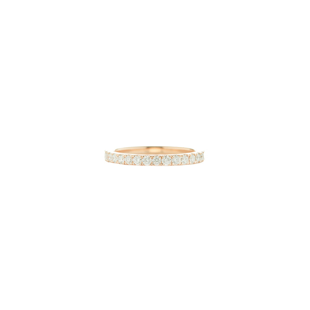 18 Karat Gold Medium Prong Set Band