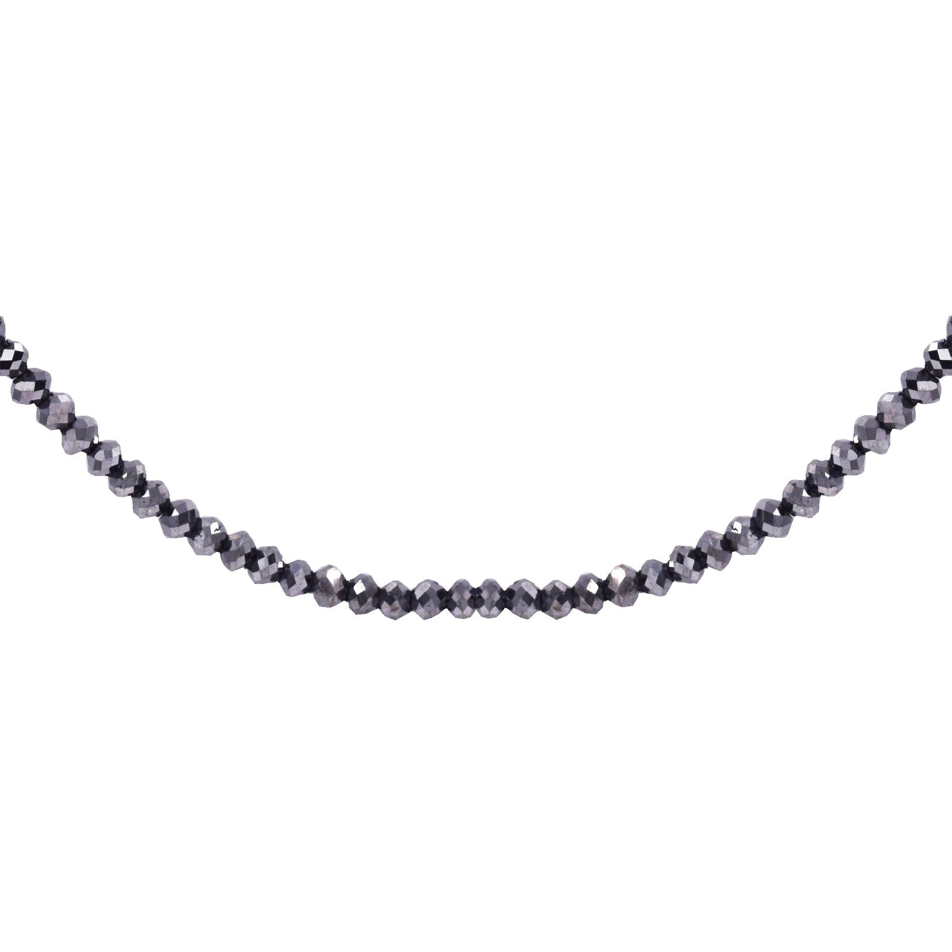 Black Diamond Bead Necklace