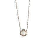 Sterling Silver Champagne Diamond Necklace - Sofia Jewelry