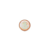 18 Karat Rose Gold Ethiopian Opal Diamond Ring
