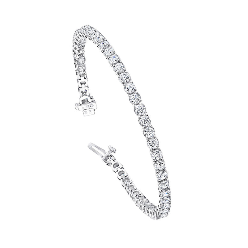 14 Karat White Gold Diamond Tennis bracelet