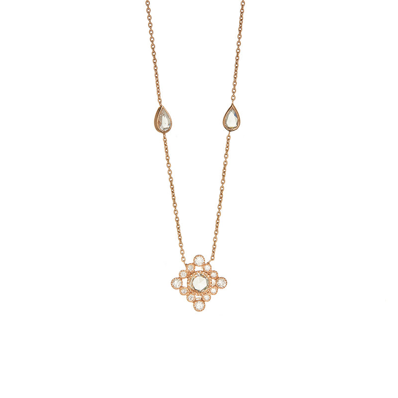 Gold Love Song Diamond Pendant - Sofia Jewelry