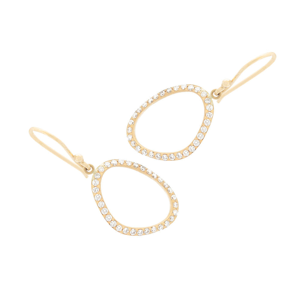 18 Karat Yellow Gold Lilydust Earring