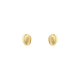 18 Karat Yellow Gold Petal Stud Earring