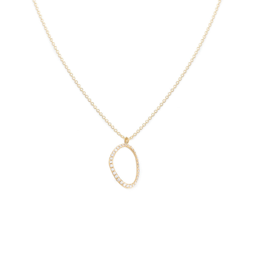 18 Karat Yellow Gold Lilydust Necklace